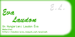 eva laudon business card