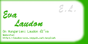 eva laudon business card